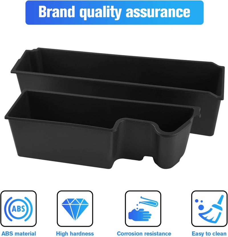 LitMiRaCle Trunk Storage Tray Organizers Rear Cargo Side Box is Applicable to Ford Bronco 2021 2022 2023 4 Door, Trunk Caddy Box, Internal Accessories, Black Matte Finish (Left Storage Box) - Image 5
